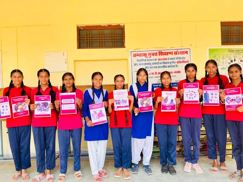 सेवा संकल्प अभियान टीबी के विरुद्ध जन जागरूकता के लिए स्कूल में कार्यशाला आयोजित की गई